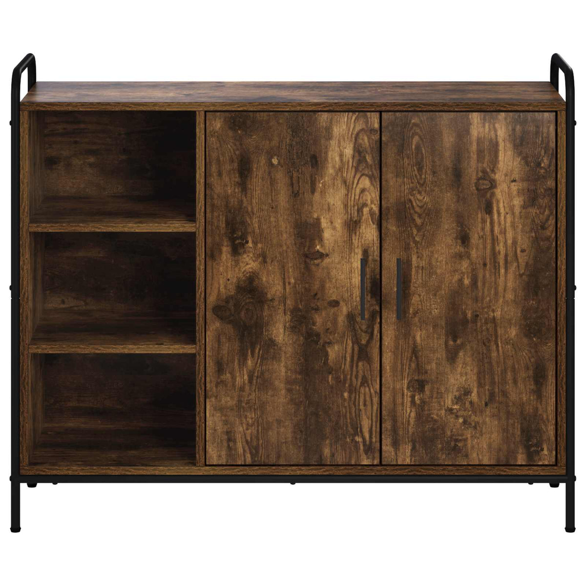 Sideboard Smoked Oak 98.5 x 33 x 81 cm Engineered Wood