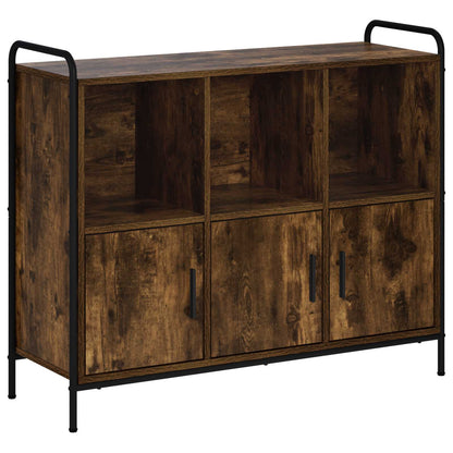 Sideboard Smoked Oak 97 x 33 x 81 cm Engineered Wood