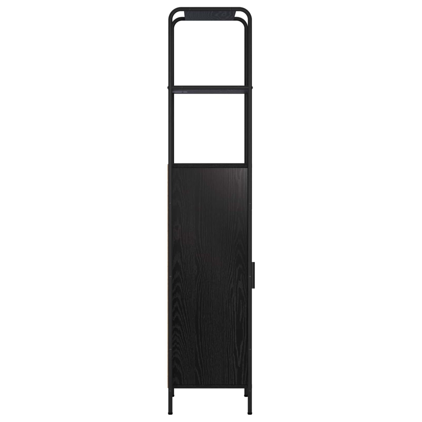 Highboard Black Oak 40 x 33 x 161 cm Engineered Wood