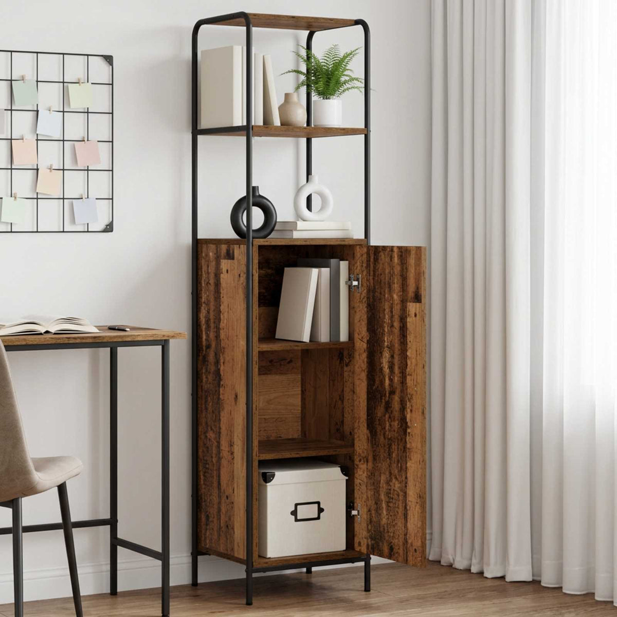 Highboard Old Wood 40 x 33 x 161 cm Engineered Wood