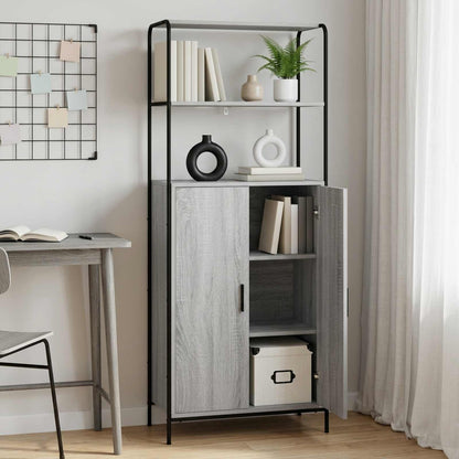 Highboard Grey Sonoma 65 x 33 x 161 cm Engineered Wood