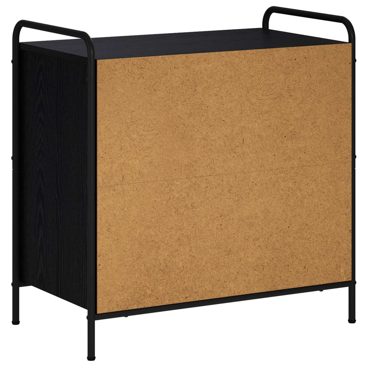 Drawer Cabinet Black Oak 70 x 39.5 x 71 cm Engineered Wood