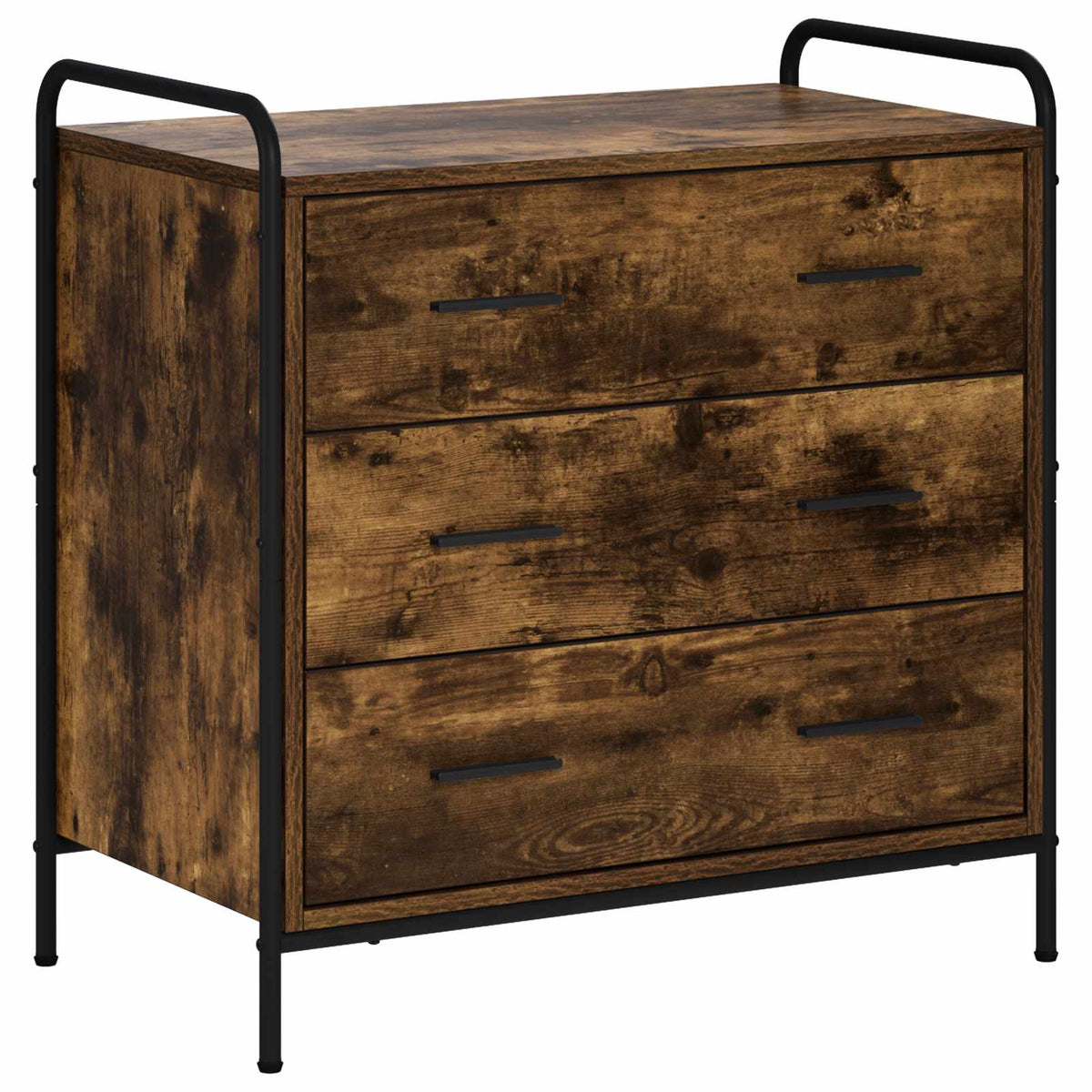 Drawer Cabinet Smoked Oak 70 x 39.5 x 71 cm Engineered Wood