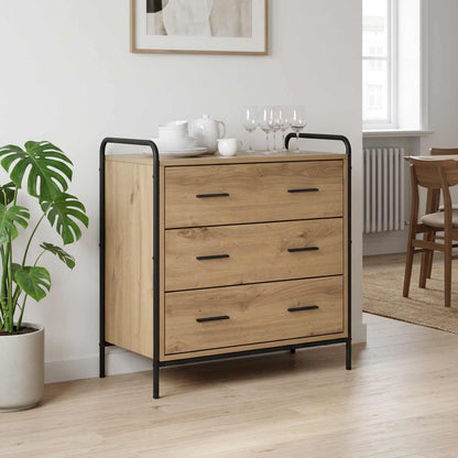 Drawer Cabinet Artisan Oak 70 x 39.5 x 71 cm Engineered Wood