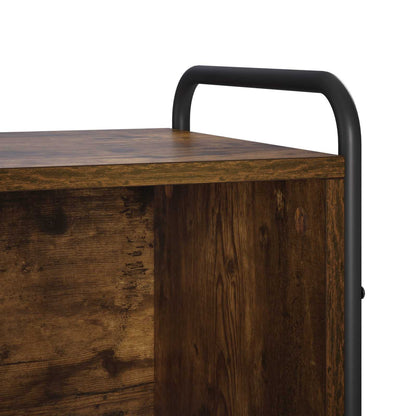 Book Cabinet 80 x 33 x 80 cm Engineered Wood Smoked Oak