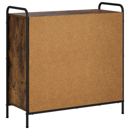 Book Cabinet 80 x 33 x 80 cm Engineered Wood Smoked Oak