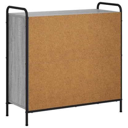 Book Cabinet 80 x 33 x 80 cm Engineered Wood Grey Sonoma