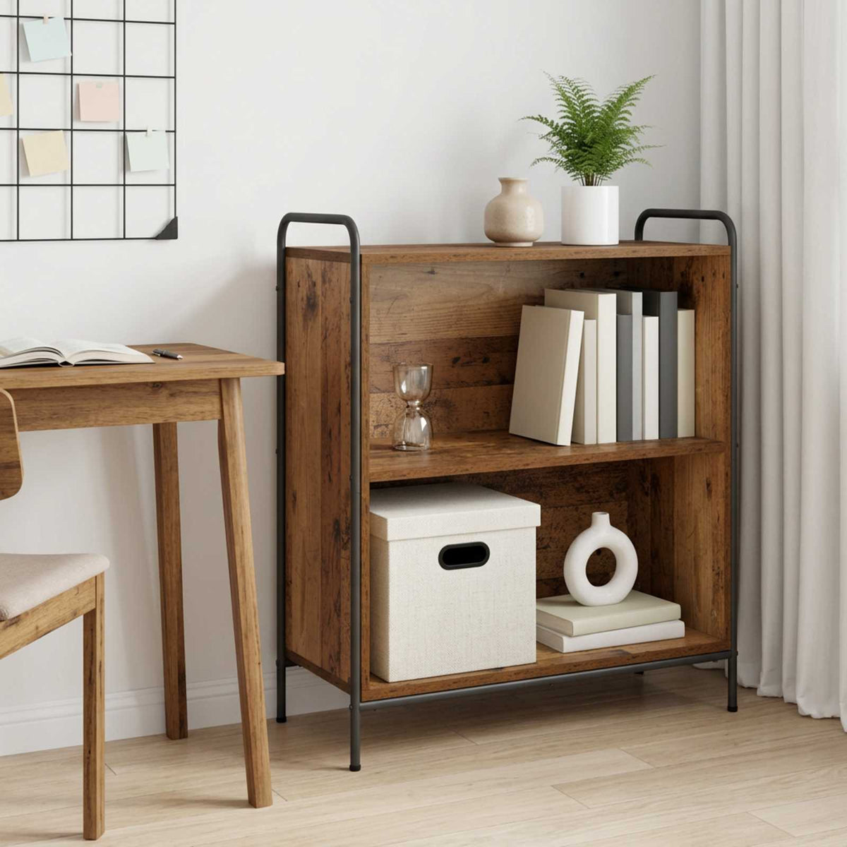 Book Cabinet 80 x 33 x 80 cm Engineered Wood Old Wood