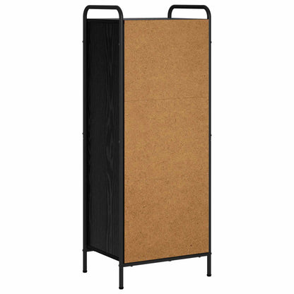 Book Cabinet 43 x 33 x 111 cm Engineered Wood Black Oak