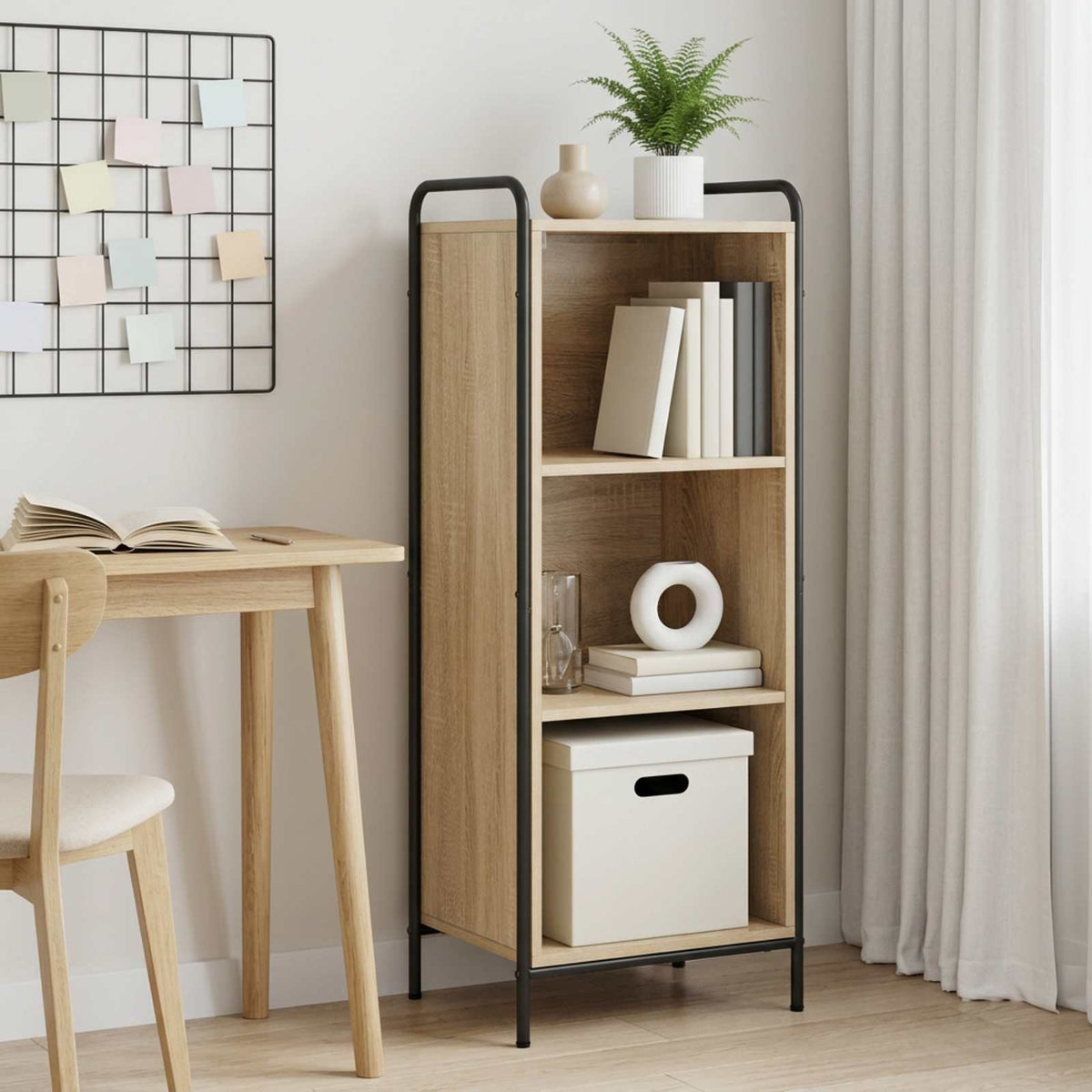 Book Cabinet 43 x 33 x 111 cm Engineered Wood Sonoma Oak