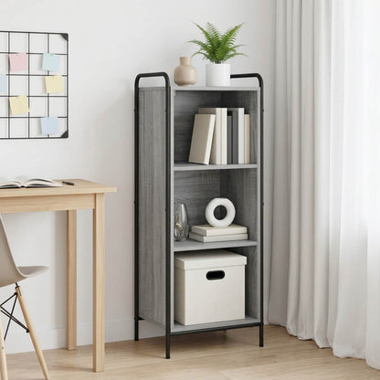 Book Cabinet 43 x 33 x 111 cm Engineered Wood Grey Sonoma