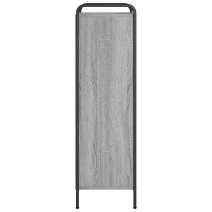 Book Cabinet 43 x 33 x 111 cm Engineered Wood Grey Sonoma