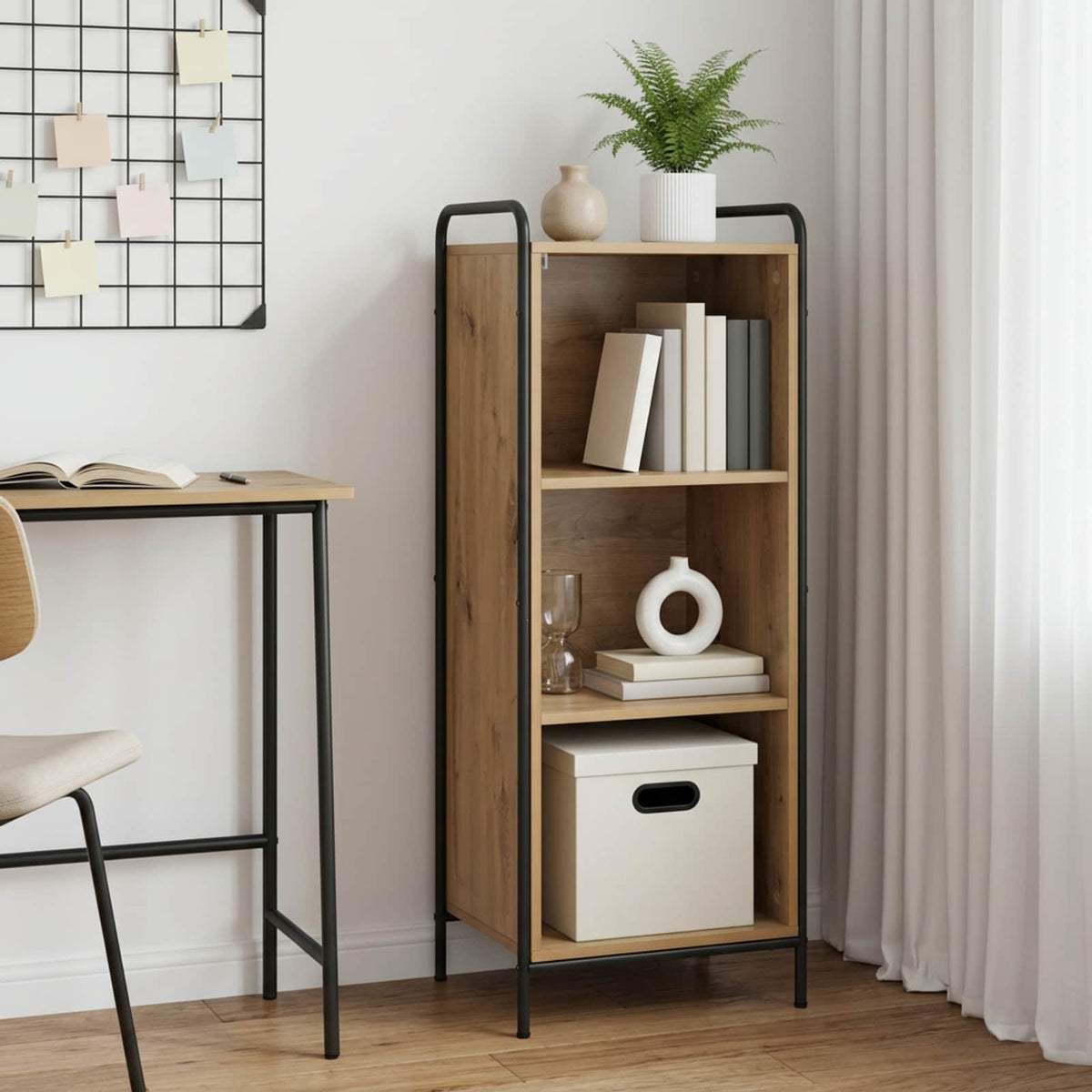 Book Cabinet 43 x 33 x 111 cm Engineered Wood Artisan Oak