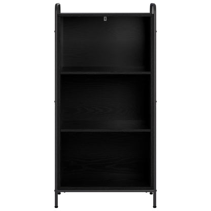 Book Cabinet 55.5 x 33 x 111 cm Engineered Wood Black Oak