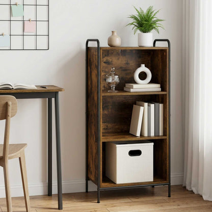 Book Cabinet 55.5 x 33 x 111 cm Engineered Wood Smoked Oak