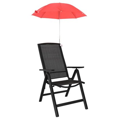 Umbrella with Clamp 2 pcs Fire Brick Red Ø 105 x 86 cm
