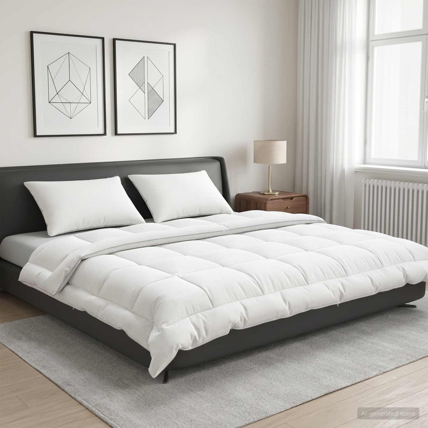 Duvet 200x220 cm Summer 200 GSM Australian Wool White