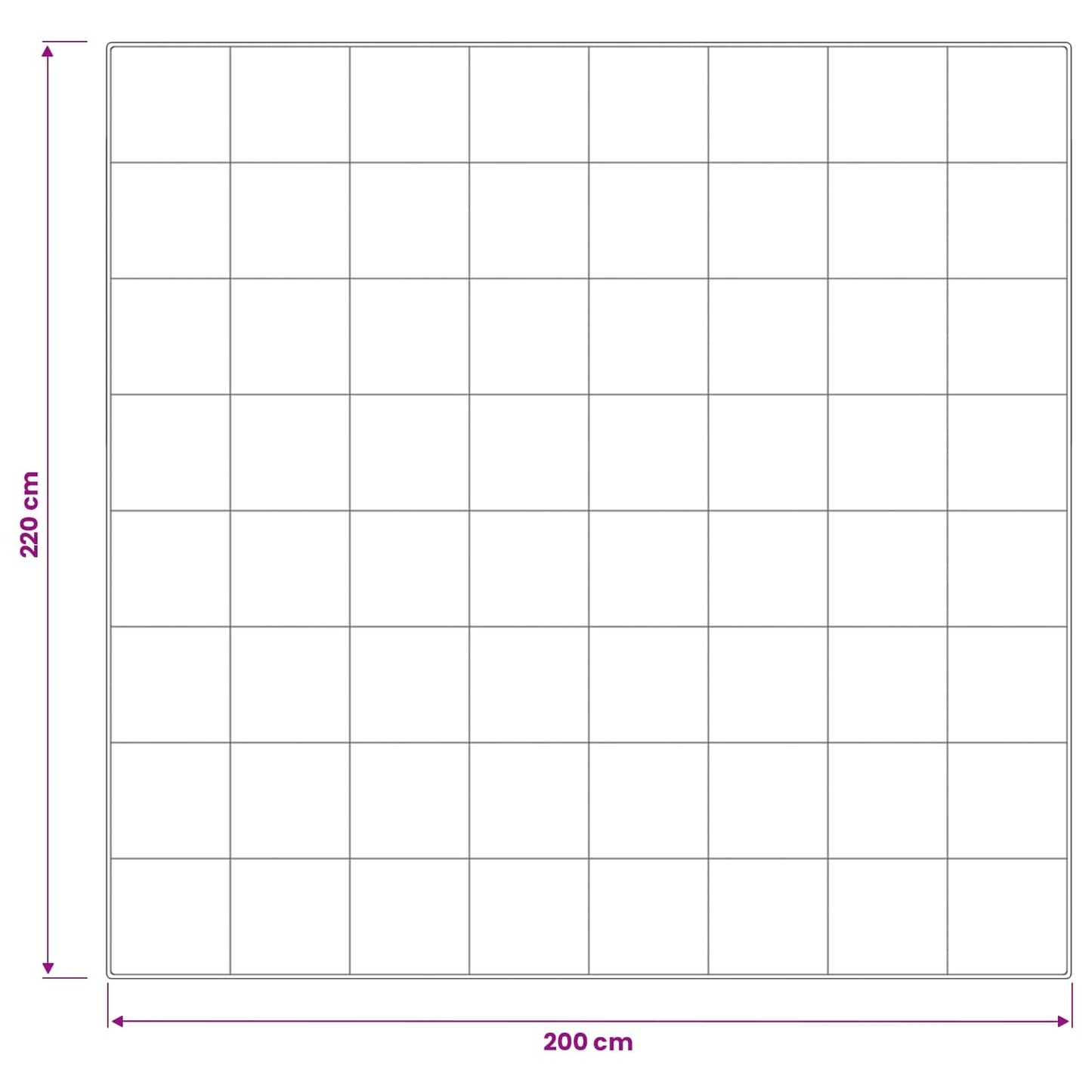 Duvet 200x220 cm 4 Seasons 300 GSM Australian Wool White