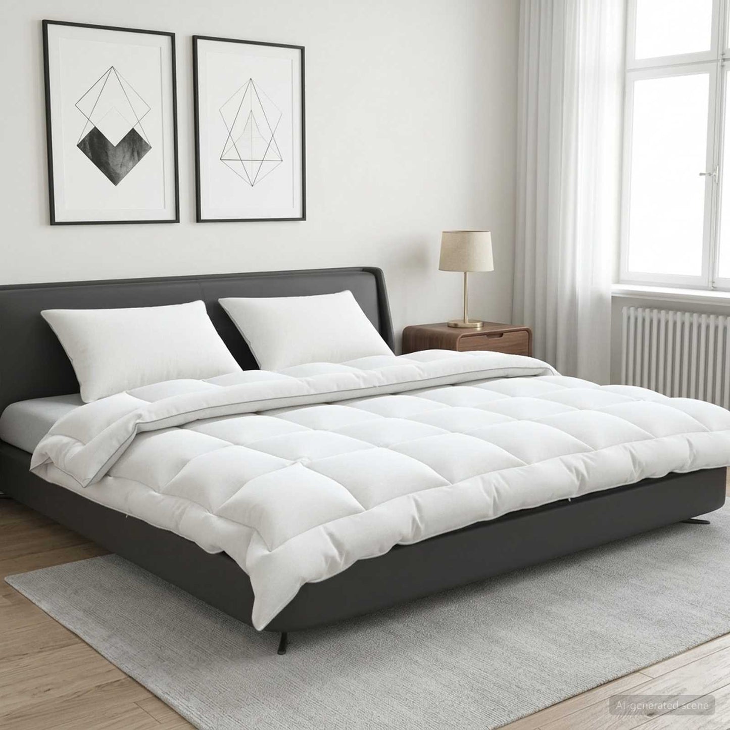 Duvet 220x240 cm Winter 450 GSM Australian Wool White