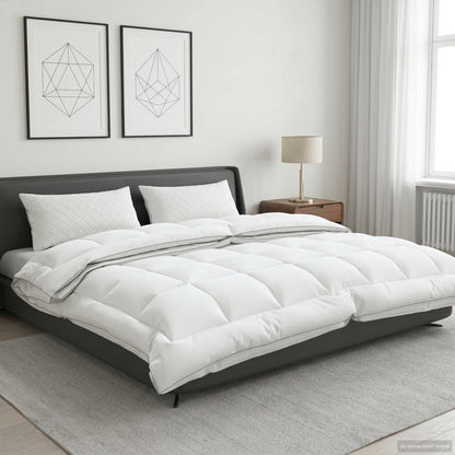 Duvet 200x240 cm 4 Seasons 200+300 GSM Australian Wool White