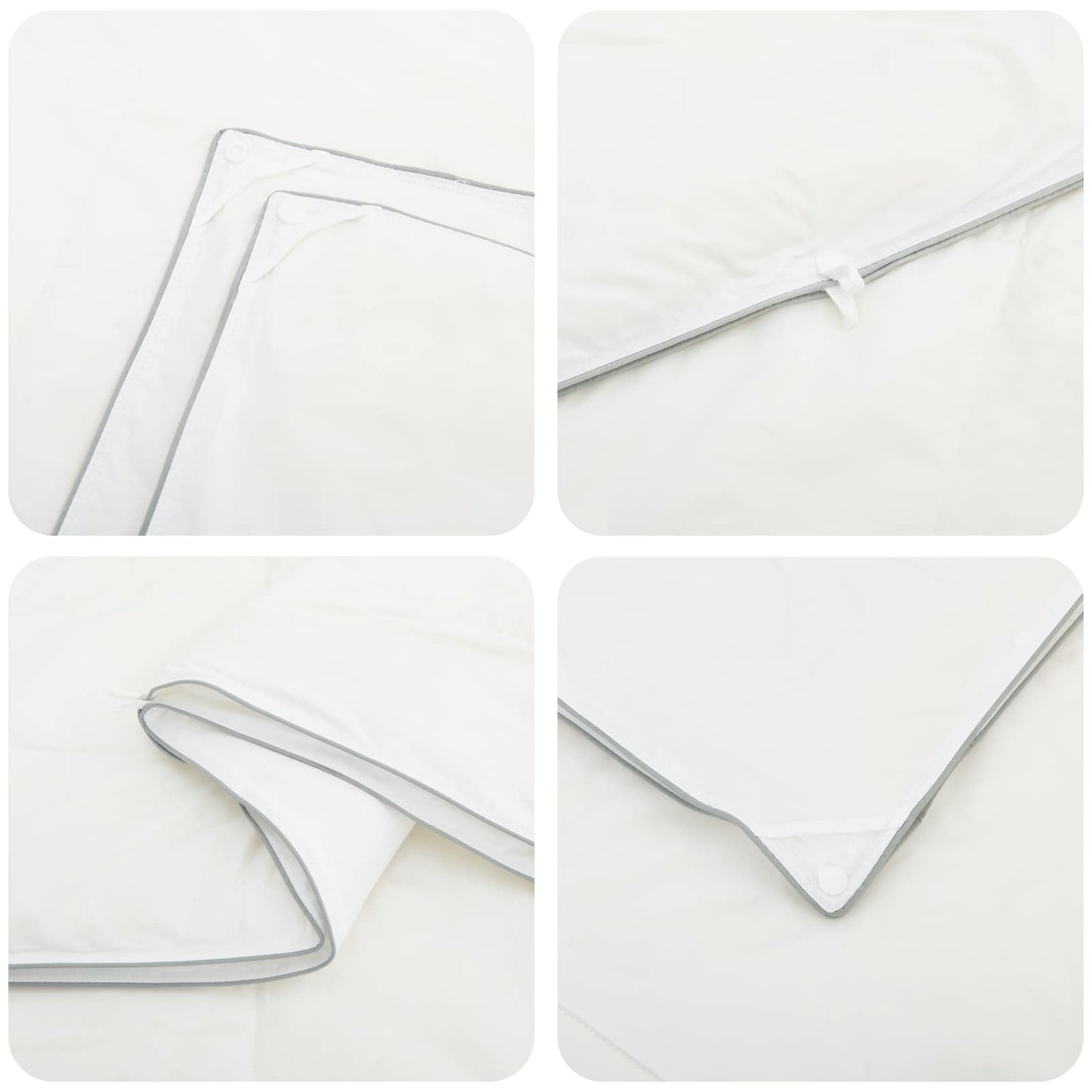 Duvet 140x220 cm 4 Seasons 200+300 GSM Australian Wool White