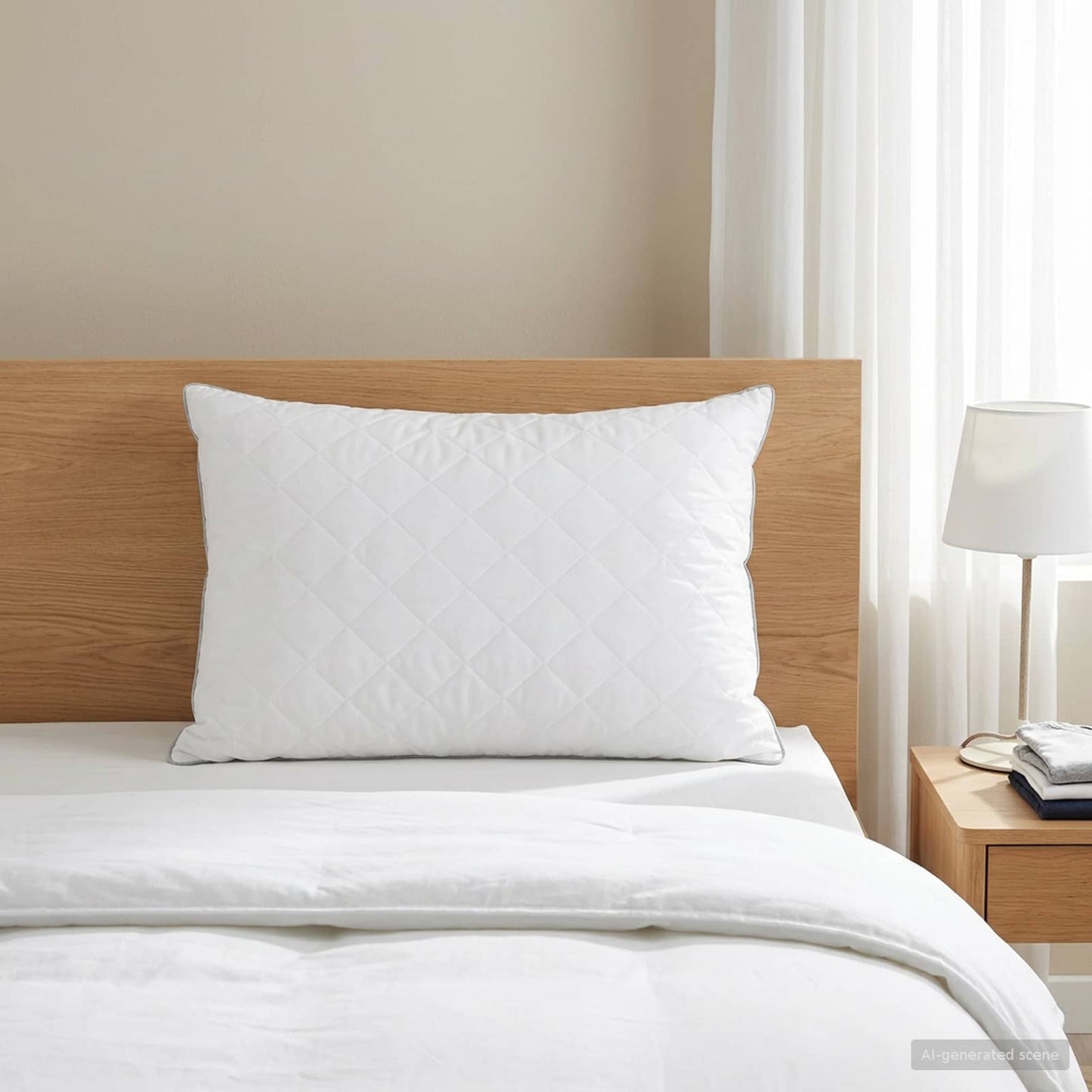 Pillow FULDA 40 x 80 cm 100% Goose Down & Feather White
