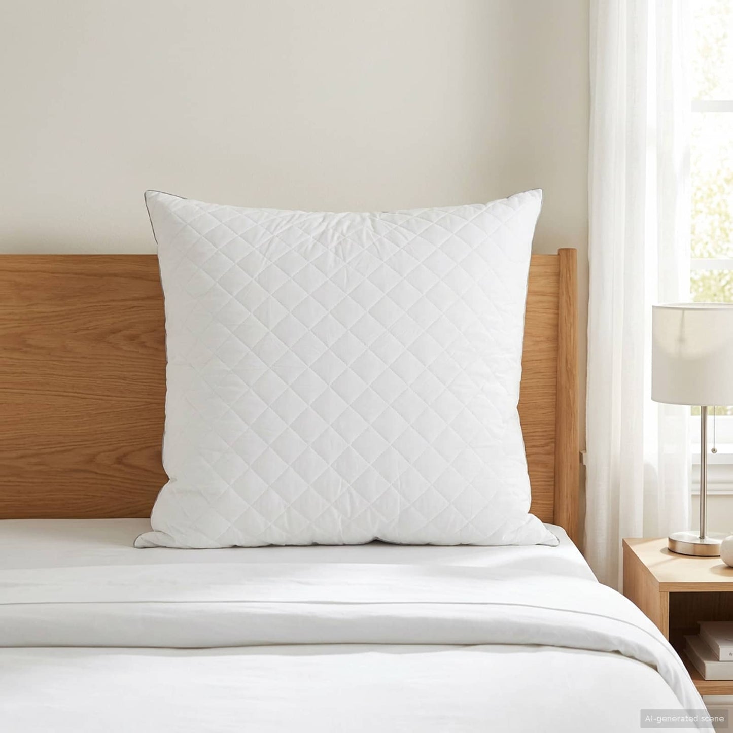 Pillow FULDA 50 x 50 cm 100% Goose Down & Feather White