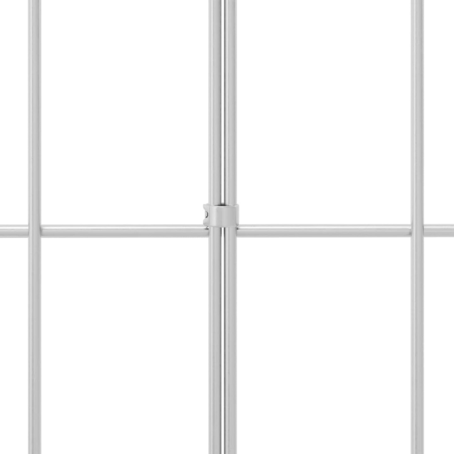 Garden Fence Panel 12 pcs Galvanised Steel Silver