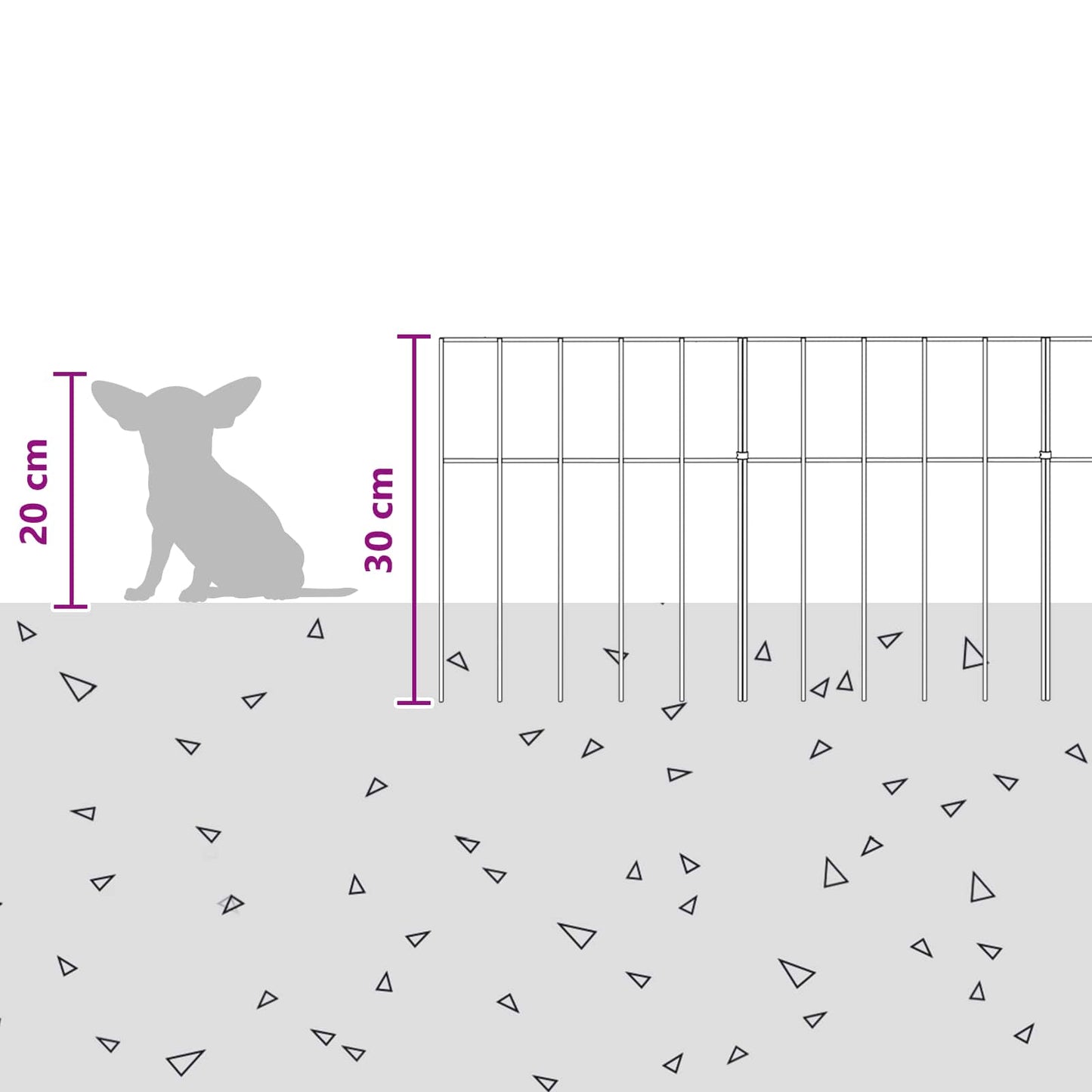 Garden Fence Panel 48 pcs Galvanised Steel Silver