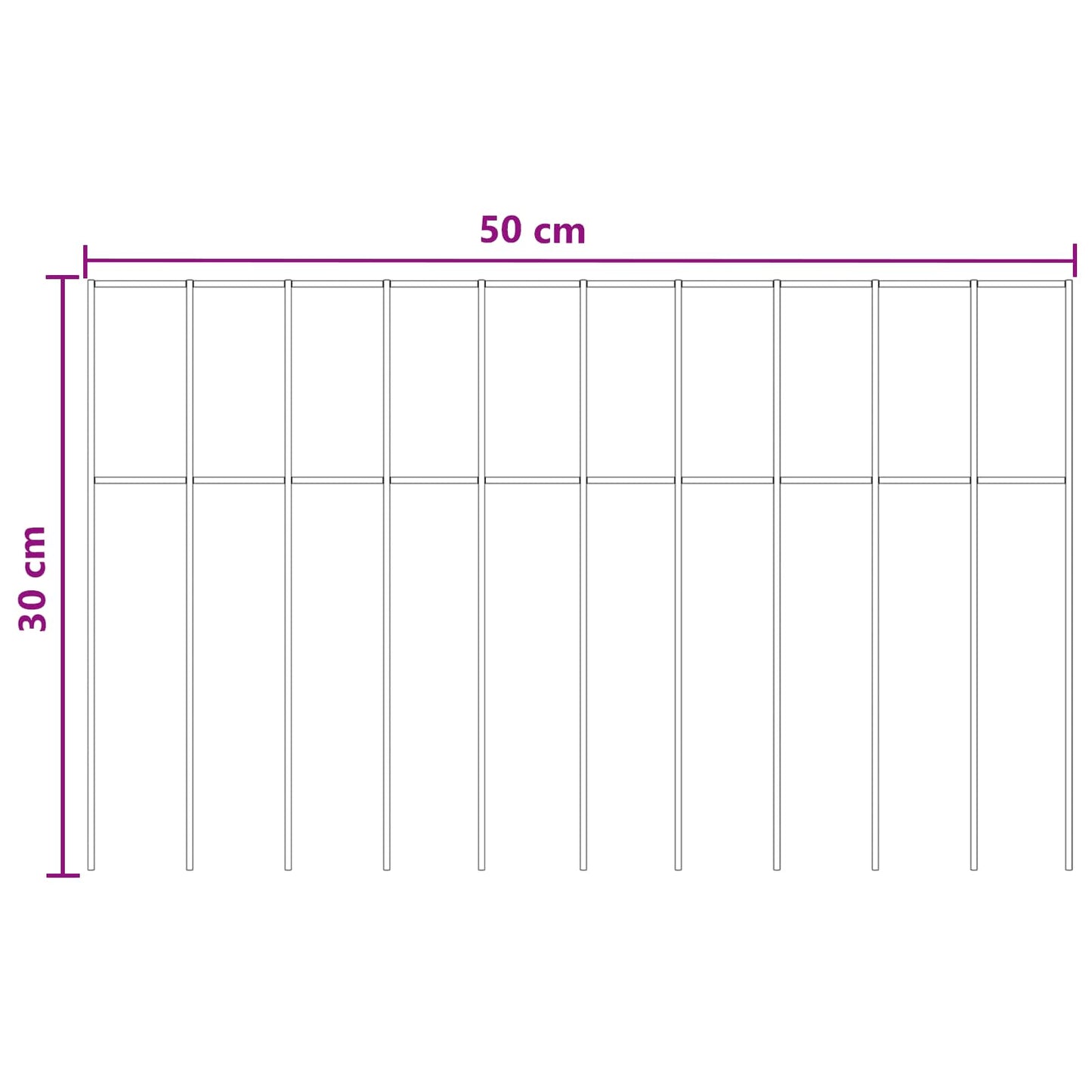 Garden Fence Panel 48 pcs Galvanised Steel Silver