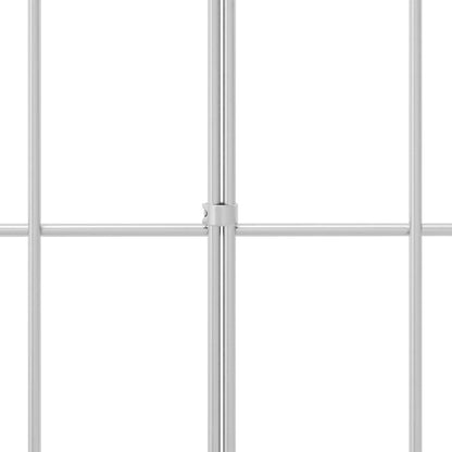 Garden Fence Panel 24 pcs Galvanised Steel Silver