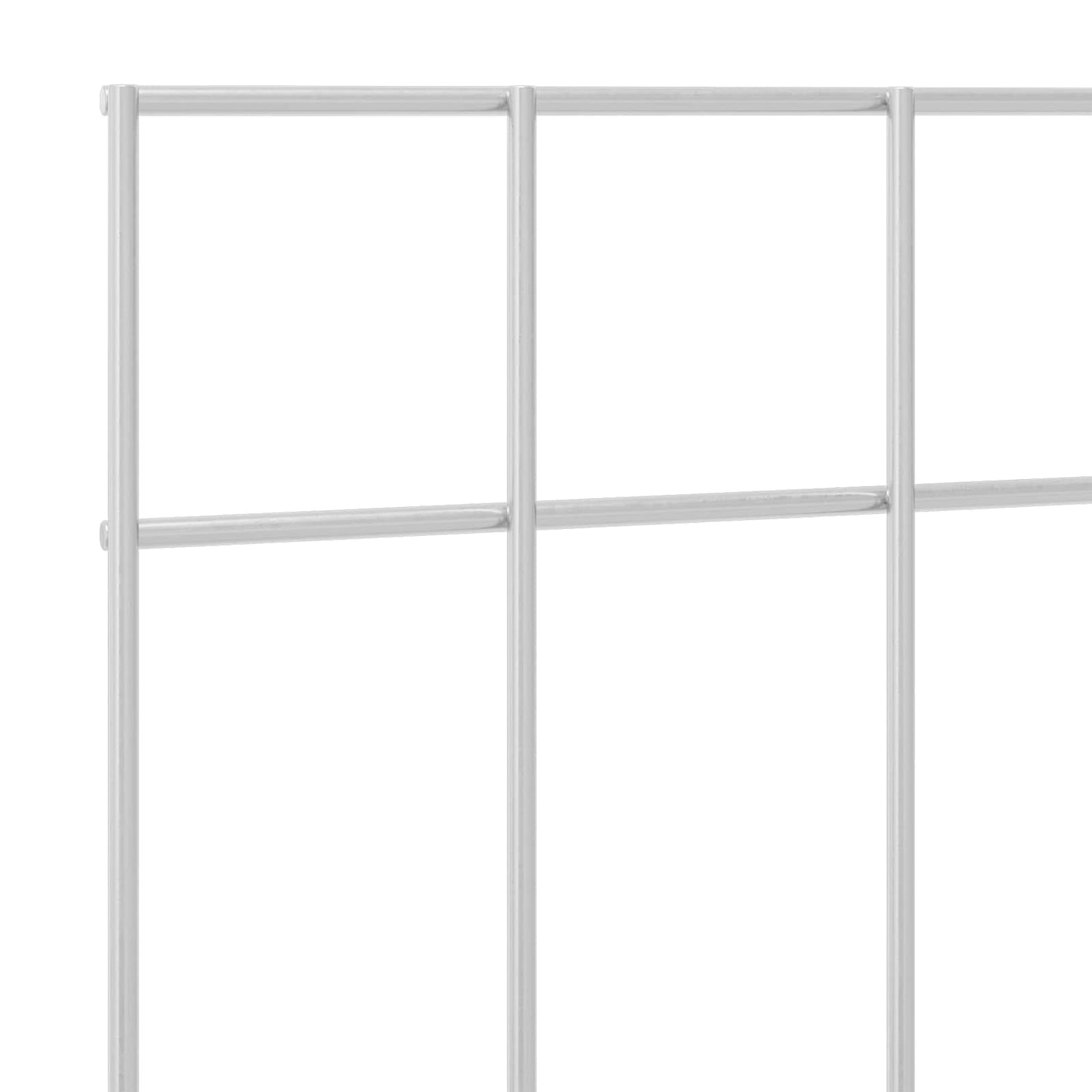 Garden Fence Panel 48 pcs Galvanised Steel Silver