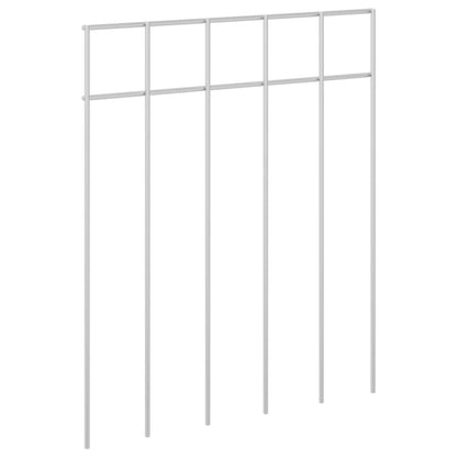 Garden Fence Panel 48 pcs Galvanised Steel Silver
