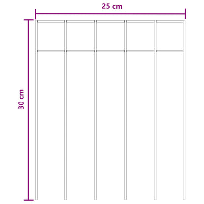 Garden Fence Panel 48 pcs Galvanised Steel Silver