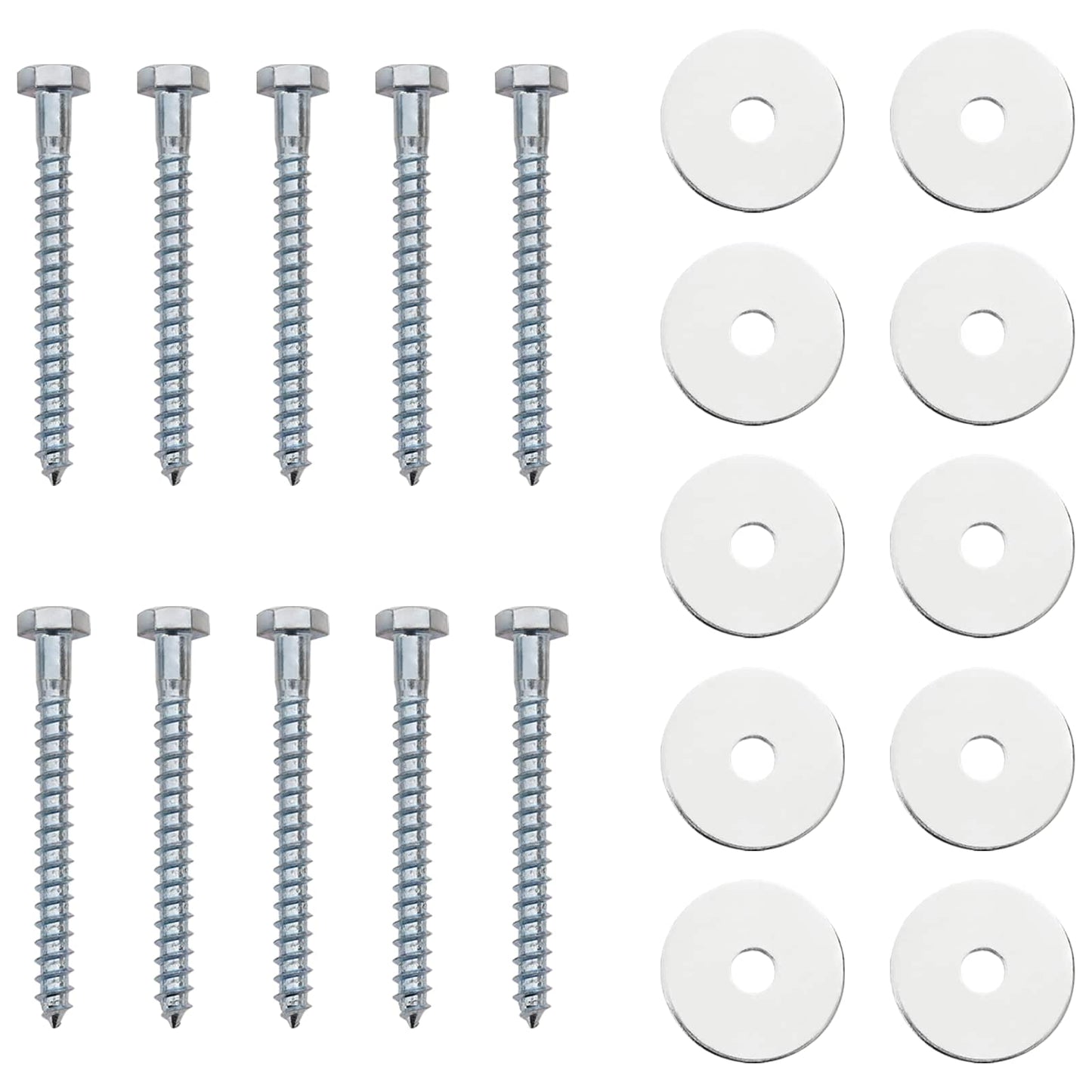 Earth anchor 10 pcs Silver Ø10 x 60 cm Galvanized Metal