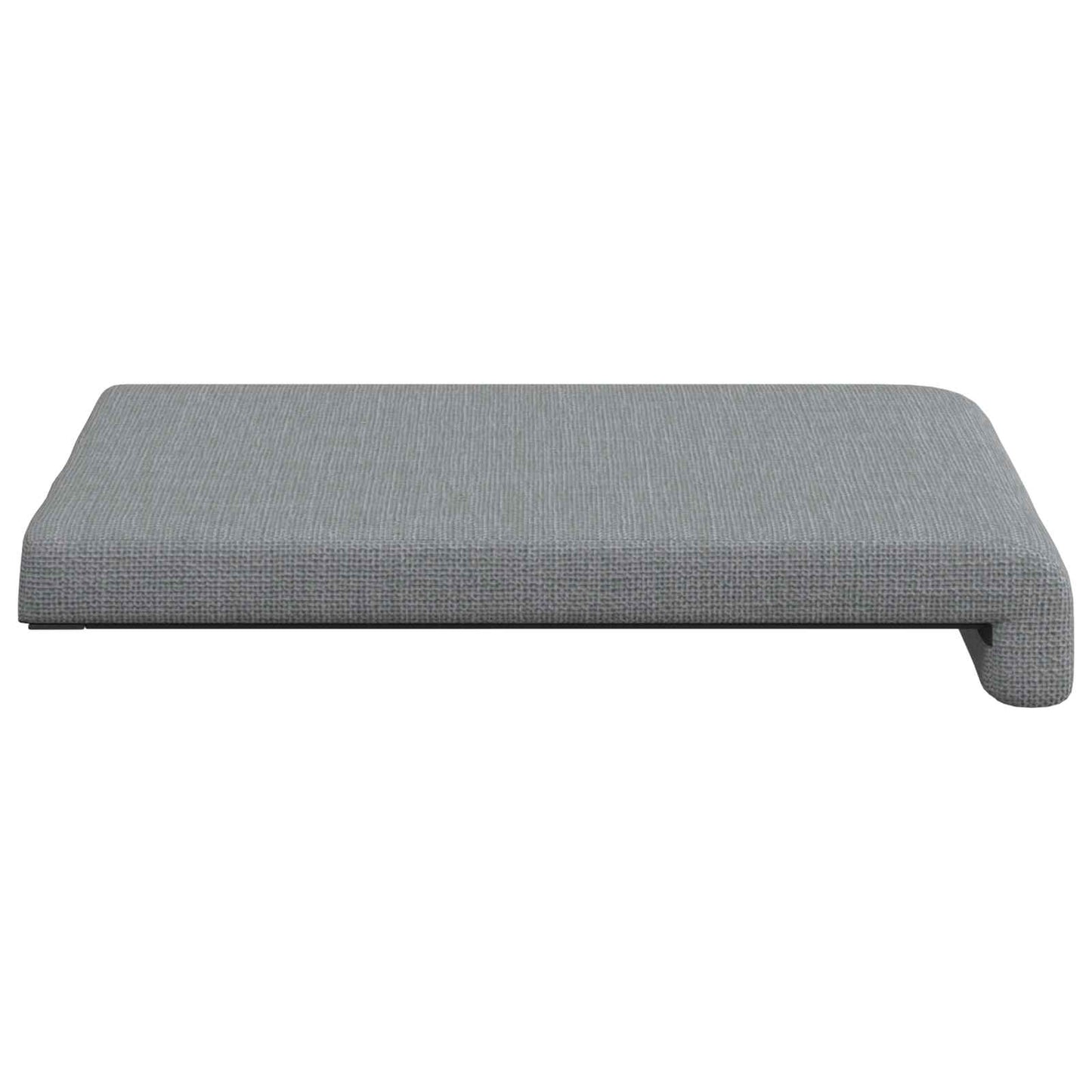 Bench Cushion 2 pcs Fabric Light Grey Depth 35 cm