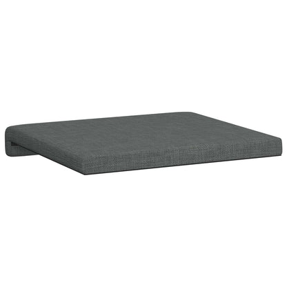 Bench Cushion 2 pcs Fabric Dark Grey Depth 35 cm