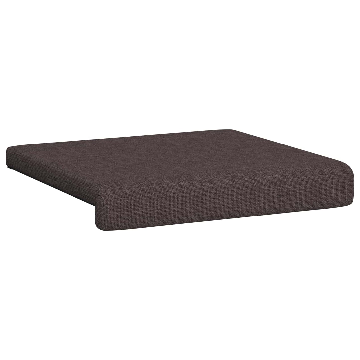 Bench Cushion 2 pcs Fabric Dark Brown Depth 35 cm