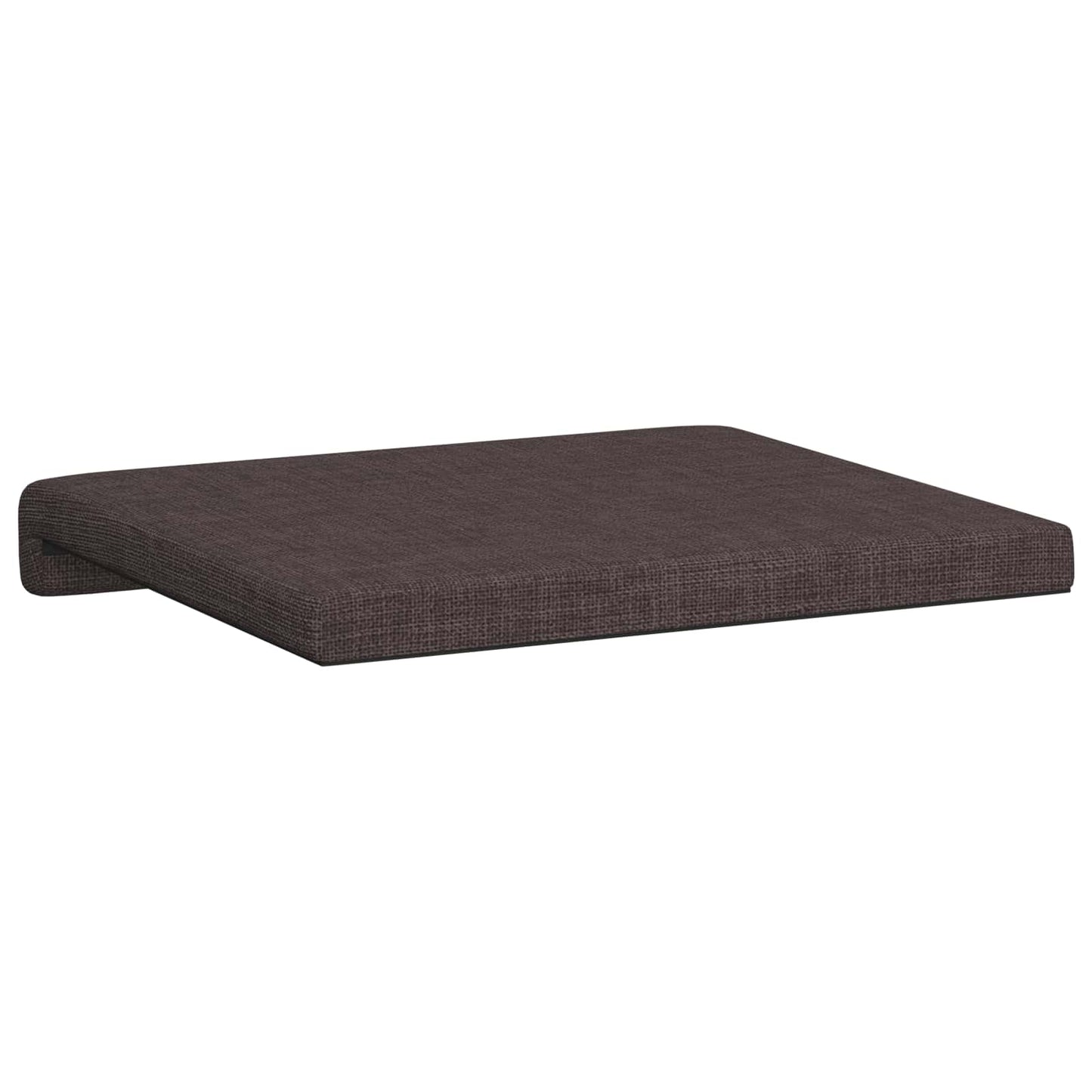 Bench Cushion 2 pcs Fabric Dark Brown Depth 35 cm