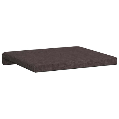 Bench Cushion 2 pcs Fabric Dark Brown Depth 35 cm