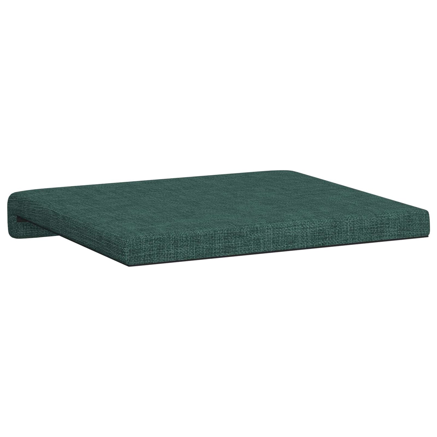 Bench Cushion 2 pcs Fabric Dark Green Depth 35 cm