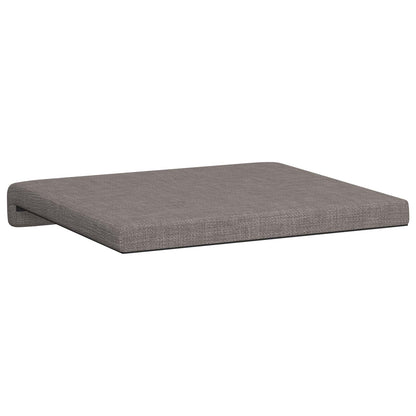 Bench Cushion 2 pcs Fabric Taupe Depth 35 cm