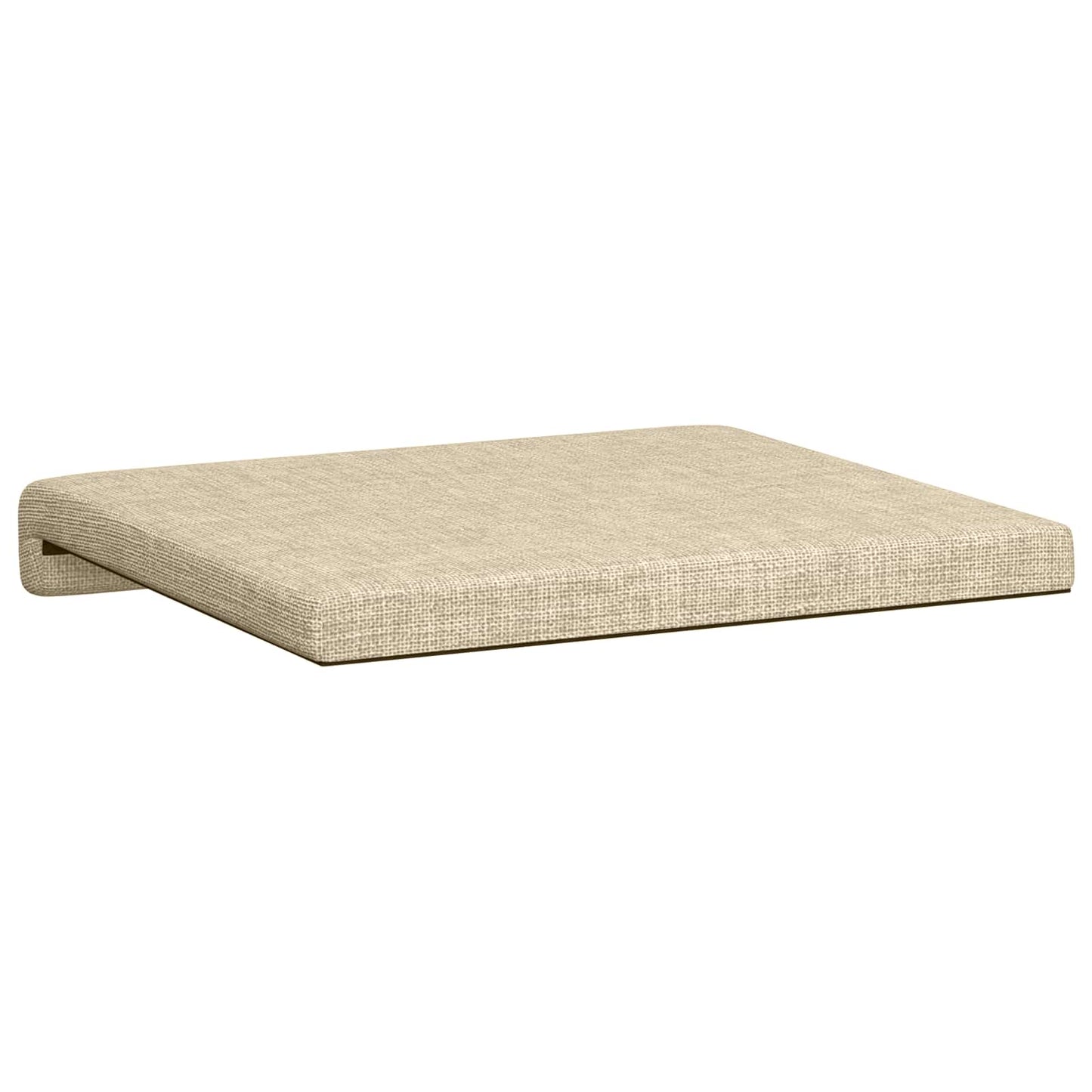 Bench Cushion 2 pcs Fabric Cream Depth 35 cm