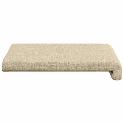 Bench Cushion 2 pcs Fabric Cream Depth 35 cm