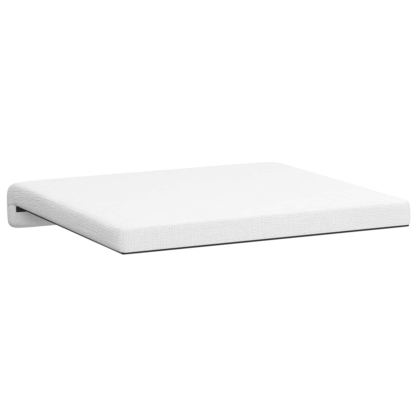 Bench Cushion 2 pcs Fabric White Depth 35 cm