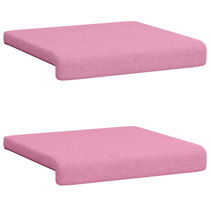 Bench Cushion 2 pcs Fabric Pink Depth 35 cm