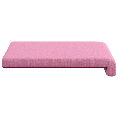 Bench Cushion 2 pcs Fabric Pink Depth 35 cm