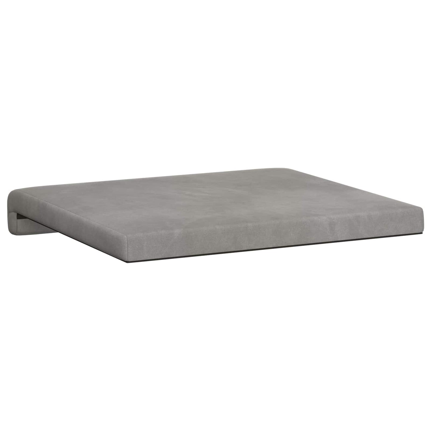 Bench Cushion 2 pcs Velvet Light Grey Depth 35 cm