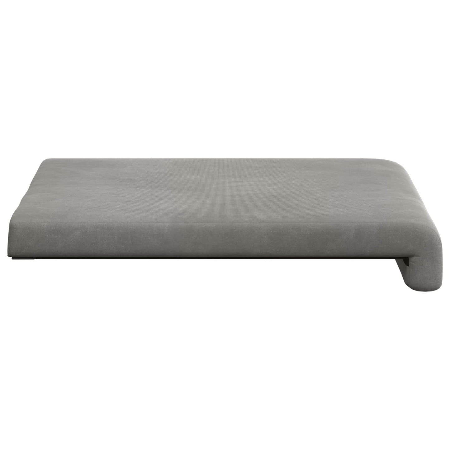 Bench Cushion 2 pcs Velvet Light Grey Depth 35 cm