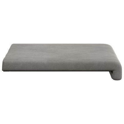 Bench Cushion 2 pcs Velvet Light Grey Depth 35 cm